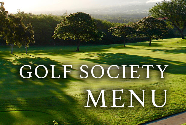 Golf Society Menu