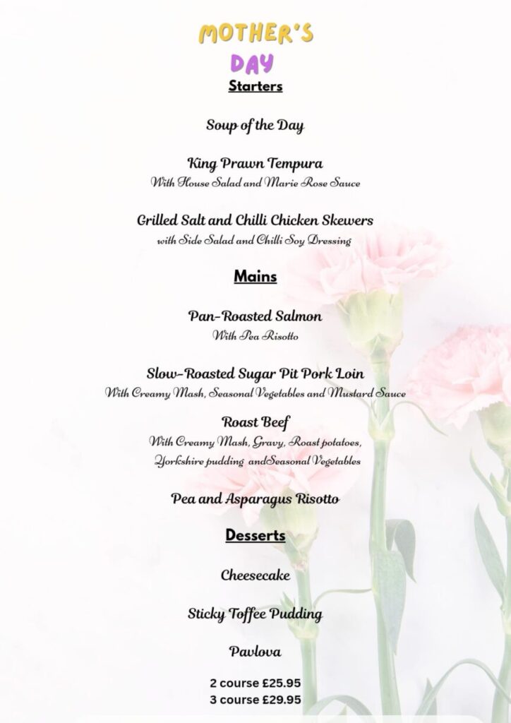 Mothers Day at Barnabys 2026