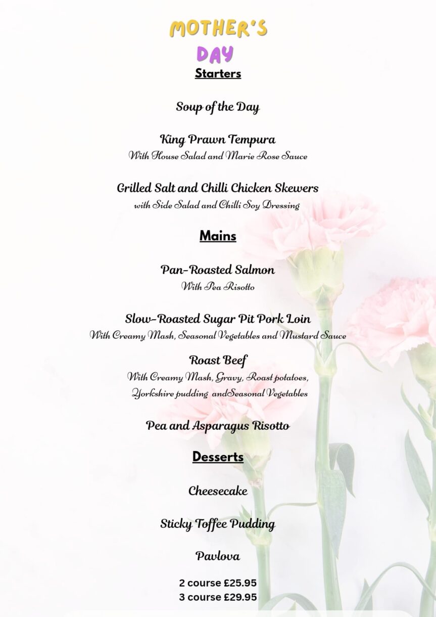 Mothers Day at Barnabys 2026